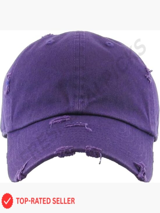 Vintage Washed Distressed Cotton Dad Hat Baseball Cap Adjustable Unisex Headwear main image 7